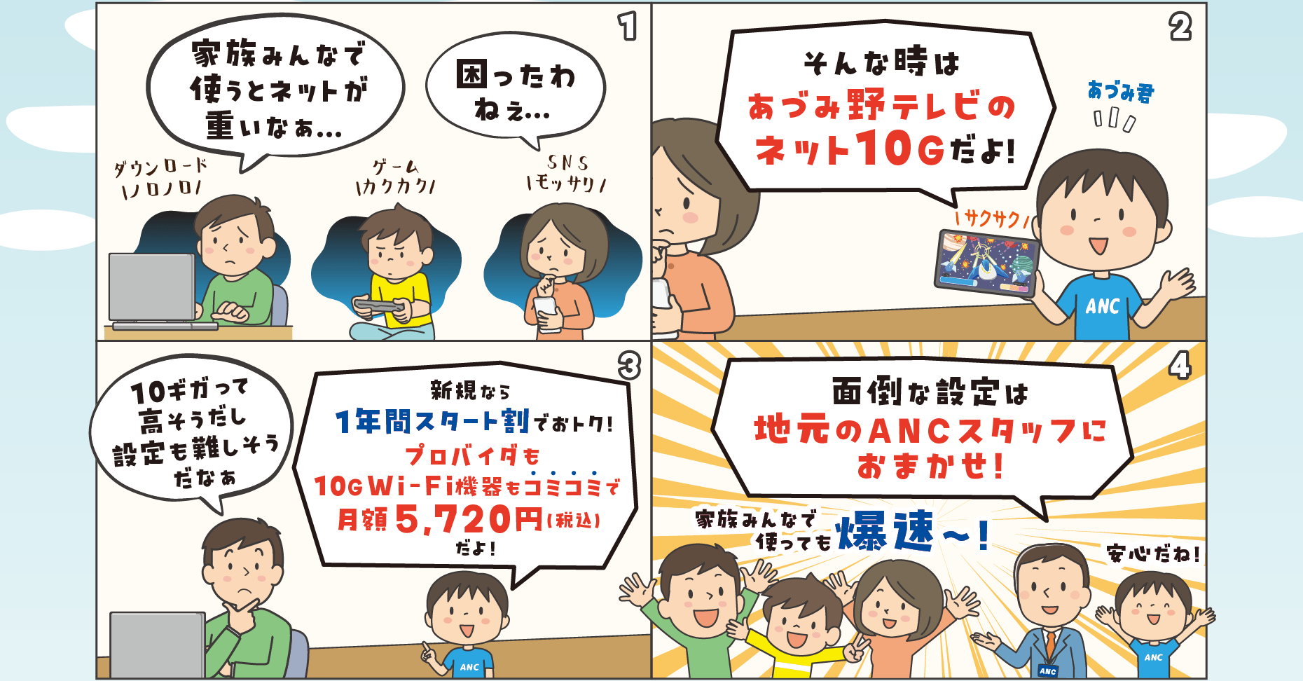 新規ご契約者限定！プロバイダ＋無線LAN内蔵D-ONU代コミコミ！（光スタート割適用で1年間税込5720円）